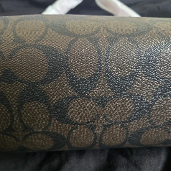 Coach Signature Brown and Pink Handbag - Picture 4 of 10